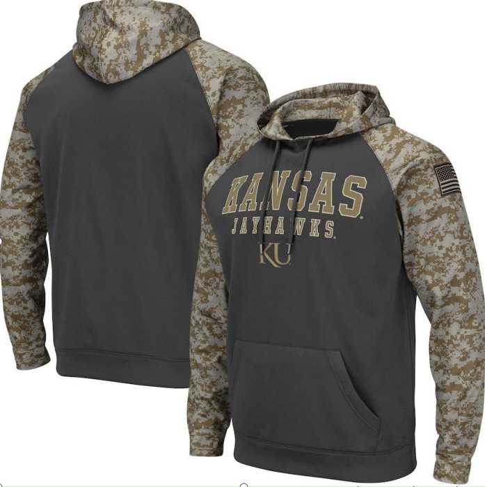 Men's Kansas Jayhawks Gray Camo Pullover Hoodie,We sell and wholesale Men's Kansas Jayhawks Gray Camo Pullover Hoodie on line form chian!
